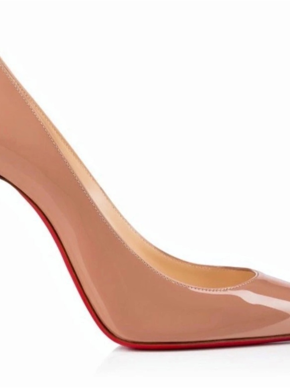 Christian Louboutin Decollete 554 100 Patent Heels Brown EU 39.5 - Picture 7 of 8